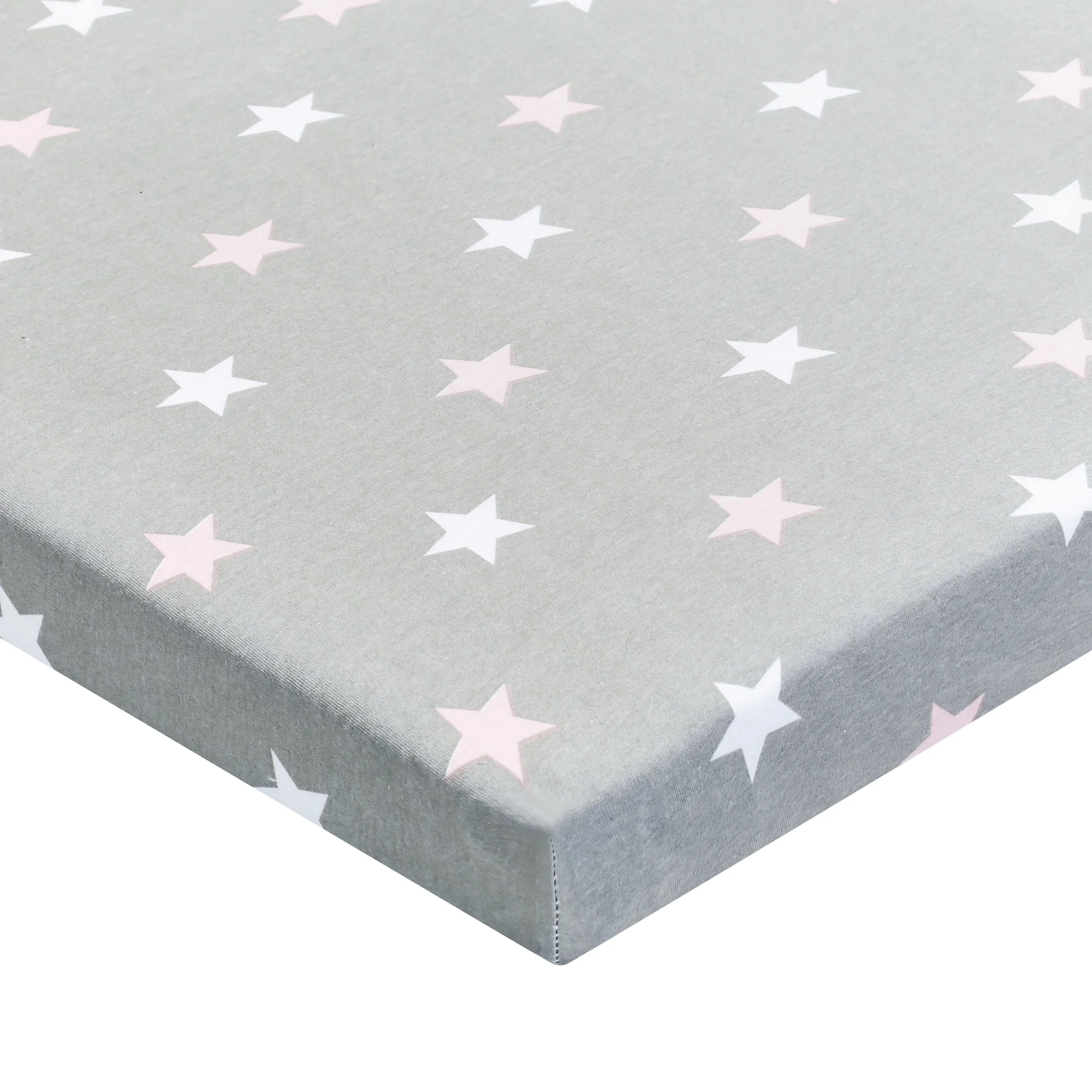 2 Pack Cotton Jersey Knit Cradle Sheet Set - Owls/Stars