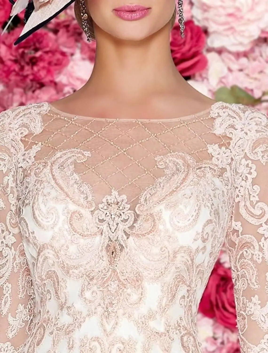 2 Pieces Mother of The Bride Dresses for Women Lace Appliques Mother of The Groom Dresses Chiffon Formal Dress