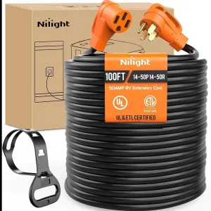 50Amp 100FT RV EV Extension Cord Drag Tool