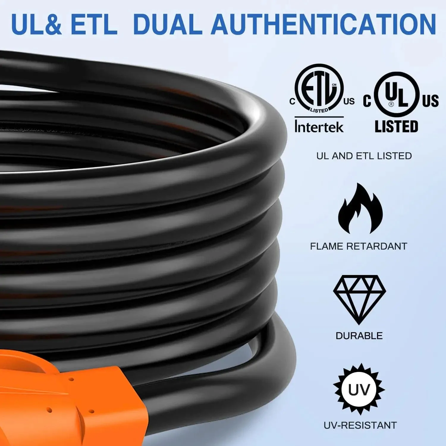 50Amp 15FT RV EV Extension Cord