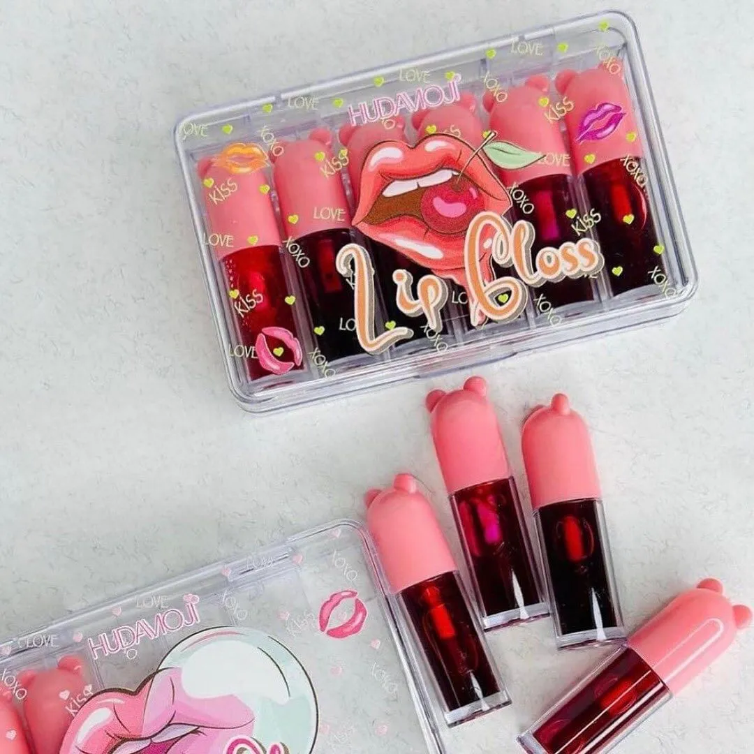 6pcs Fruit Juice Lip Tint Waterproof Long-lasting Lip Stain Blush