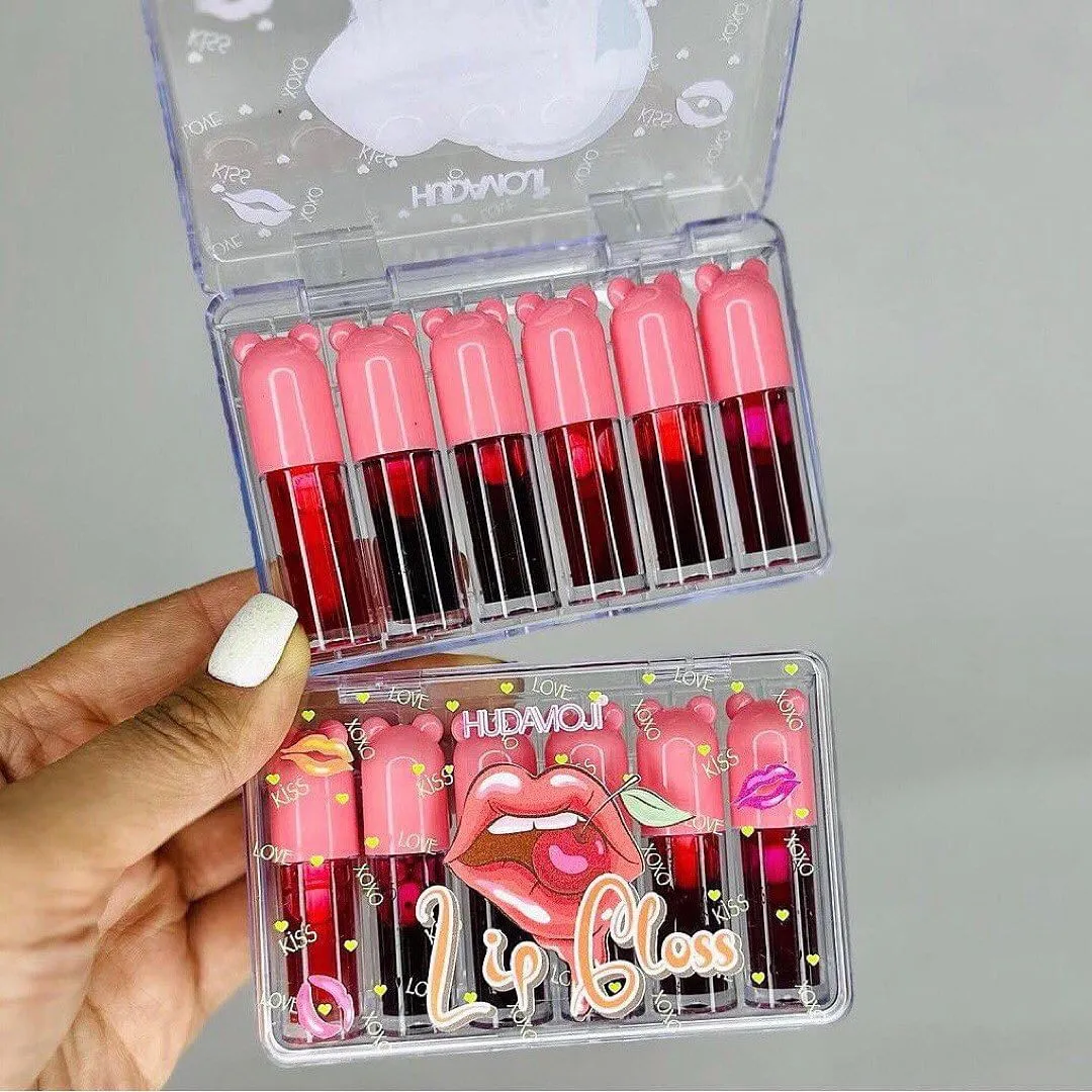 6pcs Fruit Juice Lip Tint Waterproof Long-lasting Lip Stain Blush