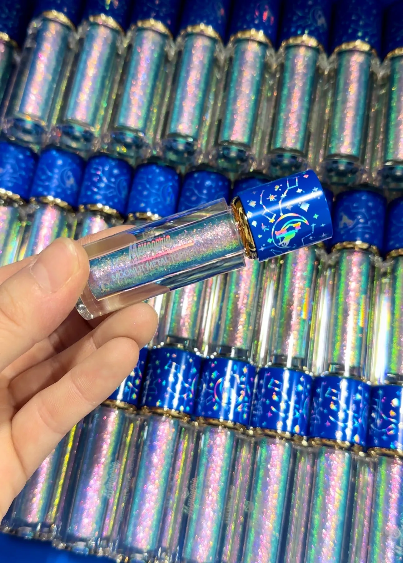 Ammolite Moonlit Metal Glitter Topper