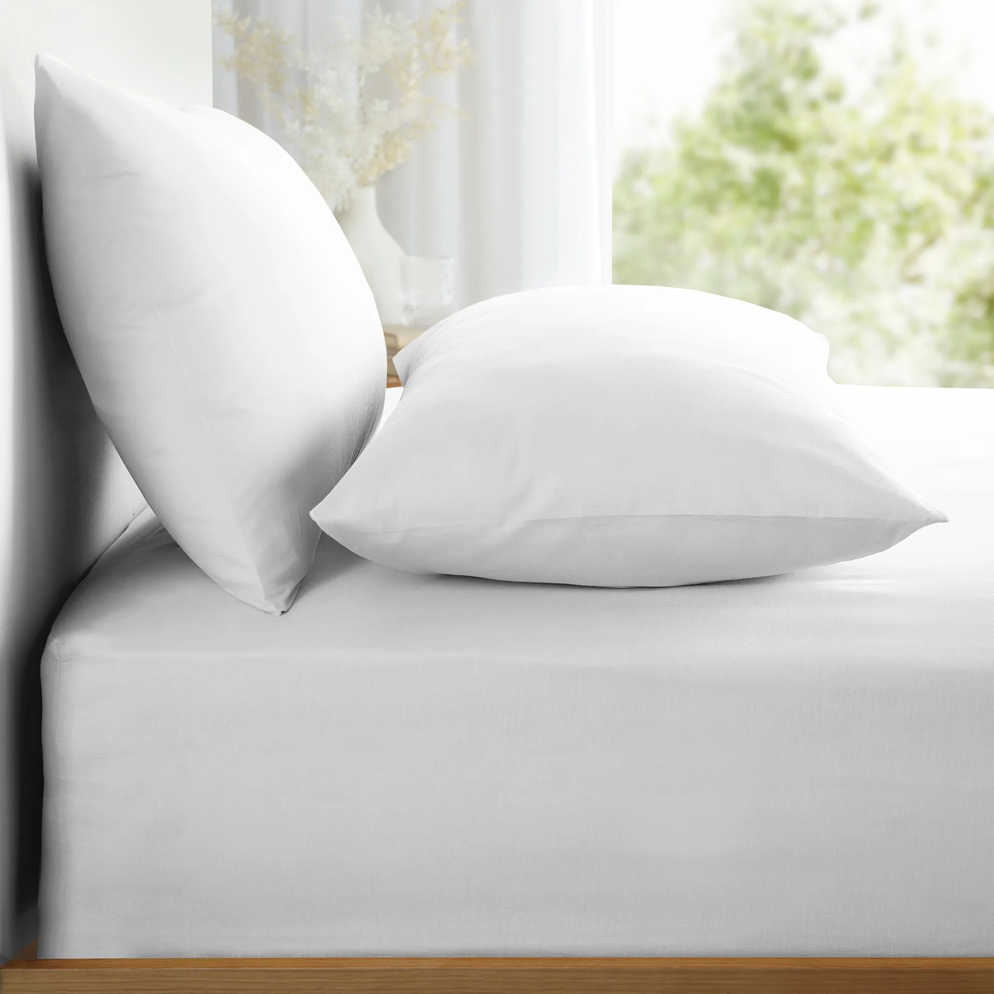 Appletree Pure Cotton Fitted Bed Sheet (28cm) - White