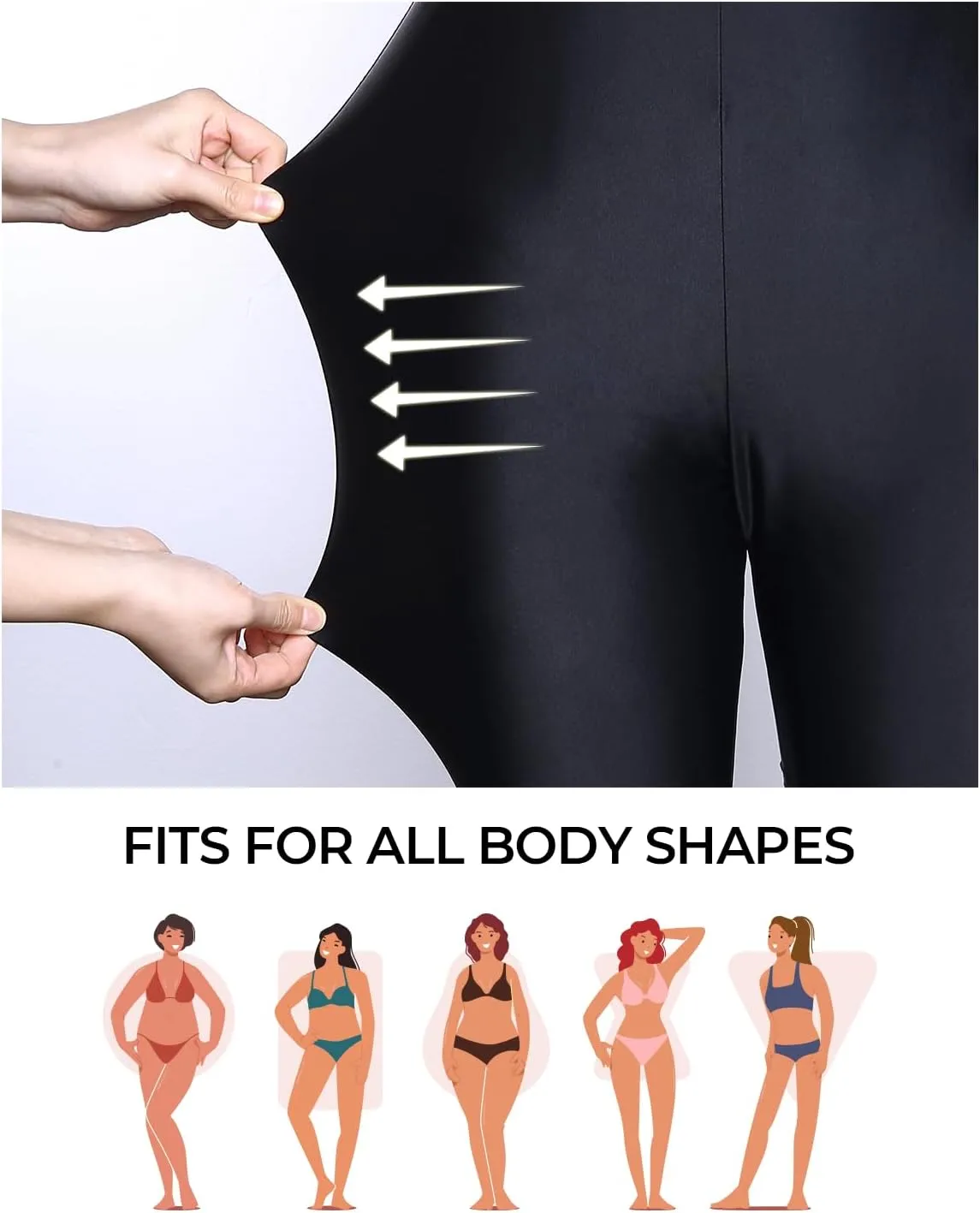 Aqua Eve Plus Size Swim Shorts Women Tummy Control Swimsuit Bottoms High Waisted Bikini Bottom