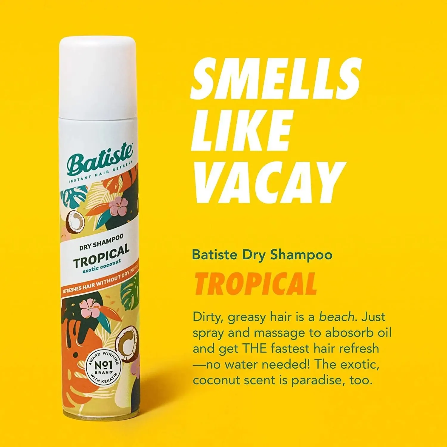 Batiste Dry Shampoo Tropical 200ml