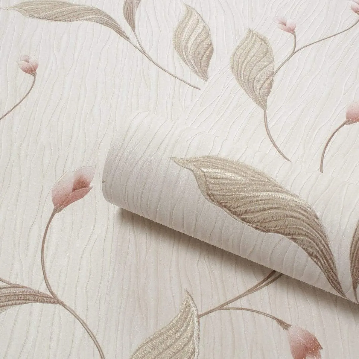 Belgravia Tiffany Platinum Motif Pink/Ivory Wallpaper - 160