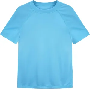 Boys Rash Guard Short Sleeve UPF 50  Sun Protection Swim Shirt Kids Quick Dry SPF Water Shirt