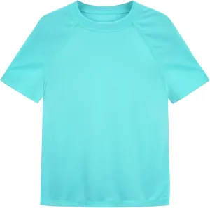 Boys Rash Guard Short Sleeve UPF 50  Sun Protection Swim Shirt Kids Quick Dry SPF Water Shirt