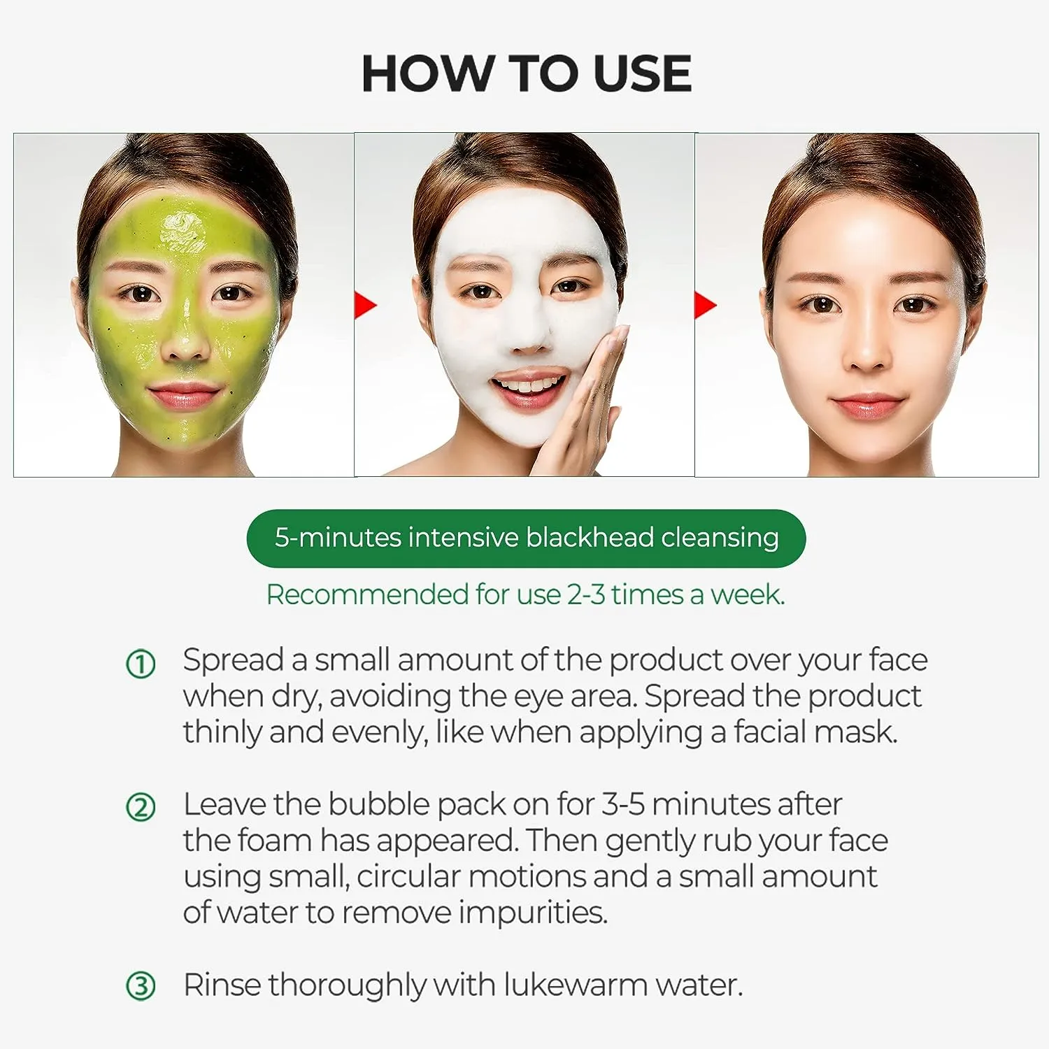 Bye Bye Blackhead 30 Days Miracle Green Tea Tox Bubble Cleanser 120g