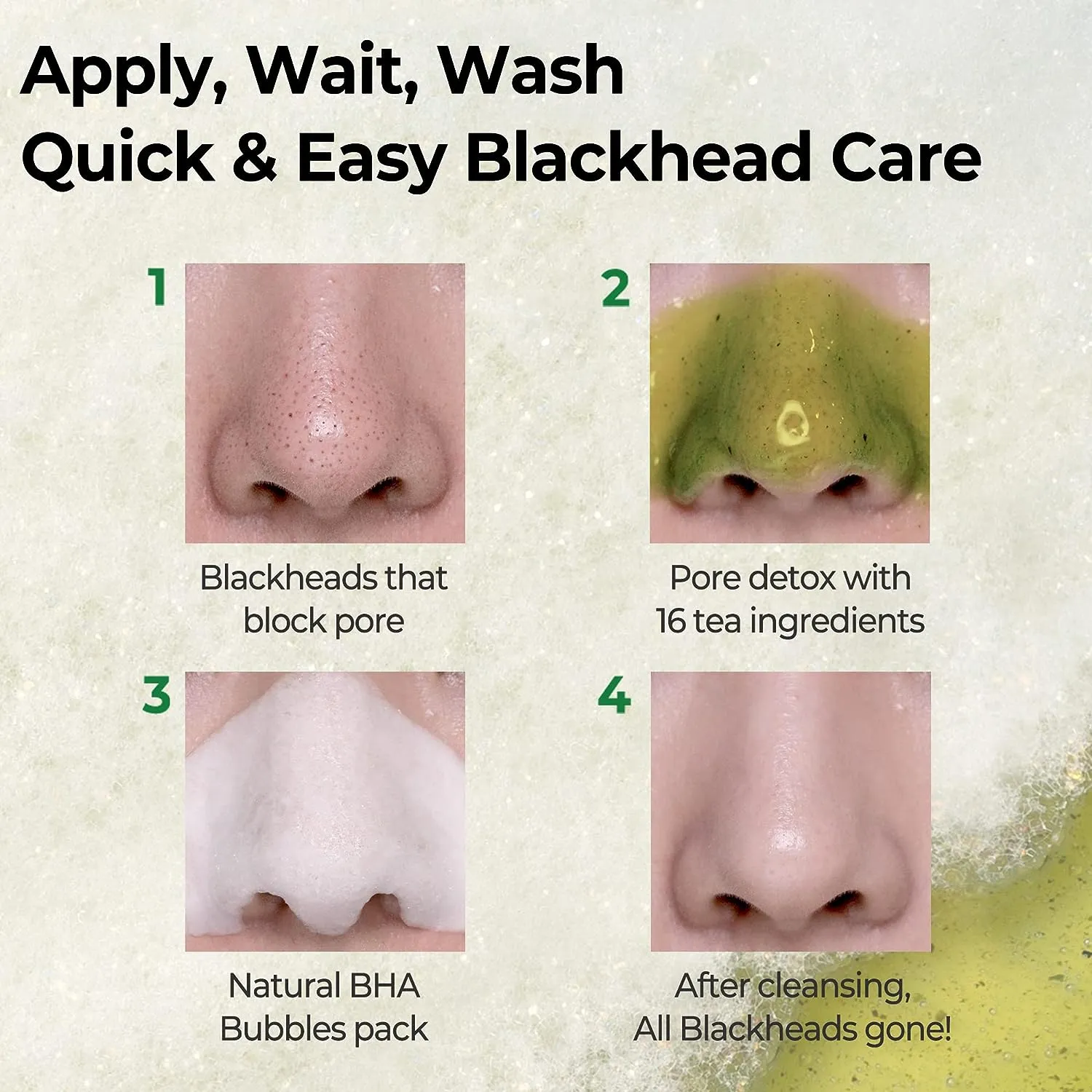 Bye Bye Blackhead 30 Days Miracle Green Tea Tox Bubble Cleanser 120g
