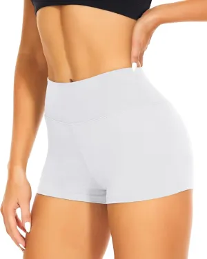 CAMPSNAIL Workout Biker Shorts Women - 3"/5"/8" High Waisted Tummy Control Spandex Booty Volleyball Shorts for Yoga Dance
