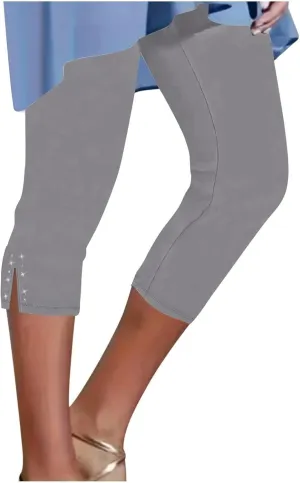Capri Leggings for Women 2025 Trendy Casual Plus Size Yoga Pants Slim Fit Comfy Stretchy Workout Vacation Outfits