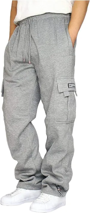 Cargo Pants for Men,Hiking Joggers Pants Cotton Drawstring Cargo Pants Twill Track Outdoor Jogging Sweatpants