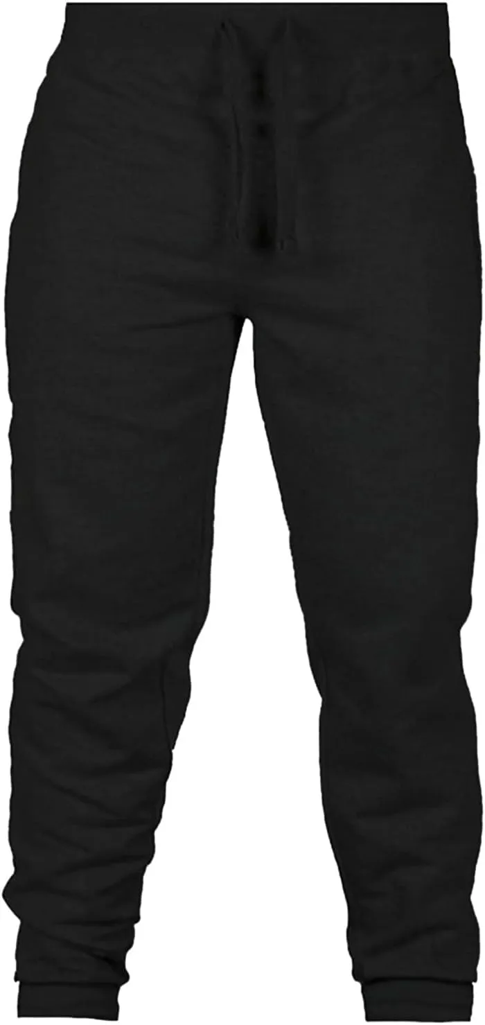 Casual Sweatpants for Men Mens Casual Hip Hop Pants Solid Color Track Cuff Workout Pants with Lightweight Sweatpants