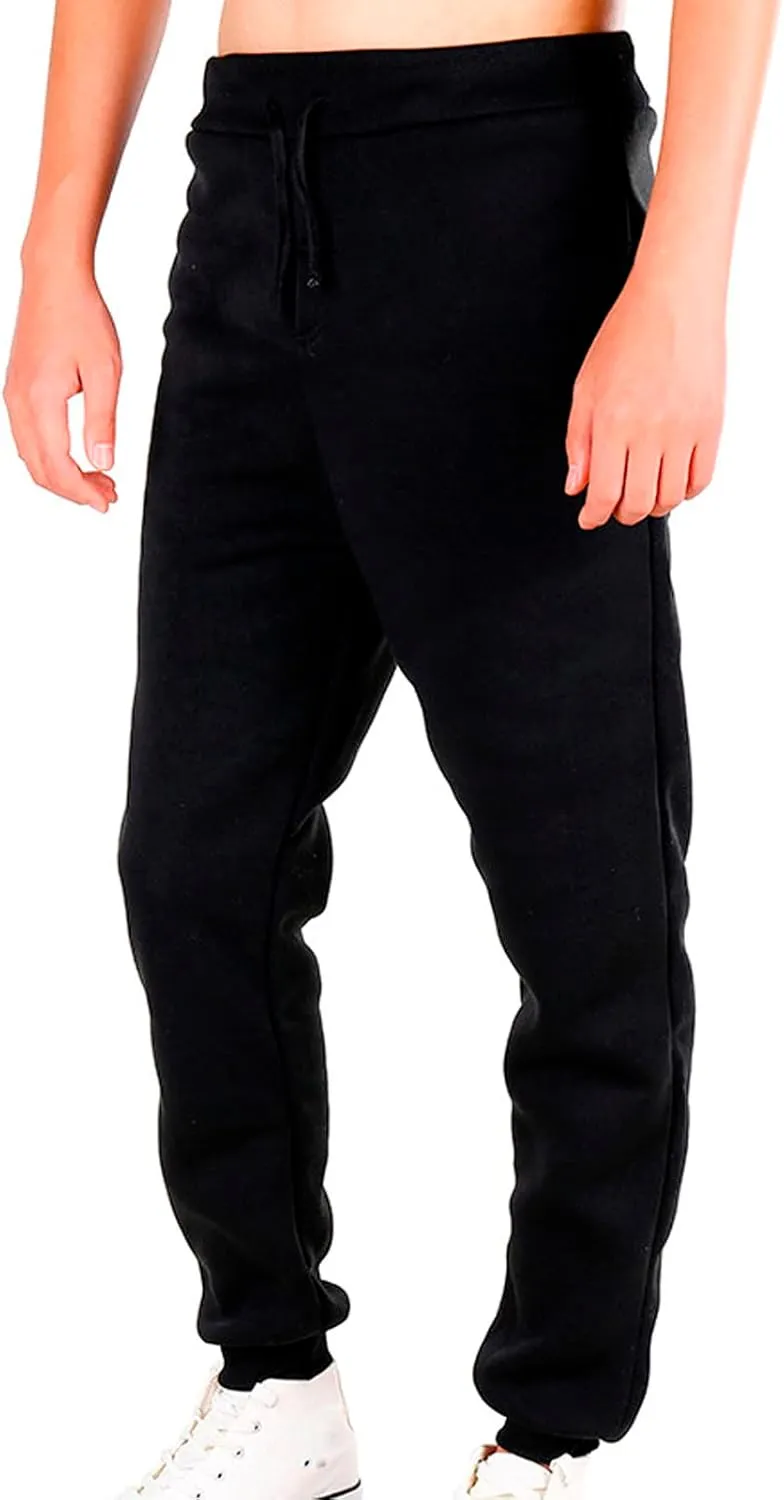 Casual Sweatpants for Men Mens Casual Hip Hop Pants Solid Color Track Cuff Workout Pants with Lightweight Sweatpants