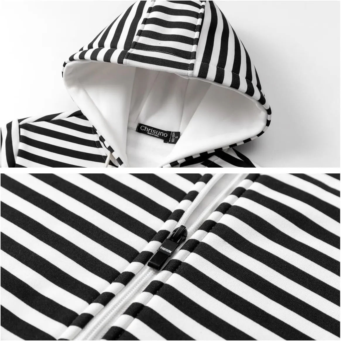 Chrisuno Women's Plus Size Casual Zip Up Hoodie Long Tunic Sweatshirts Fleece Jackets