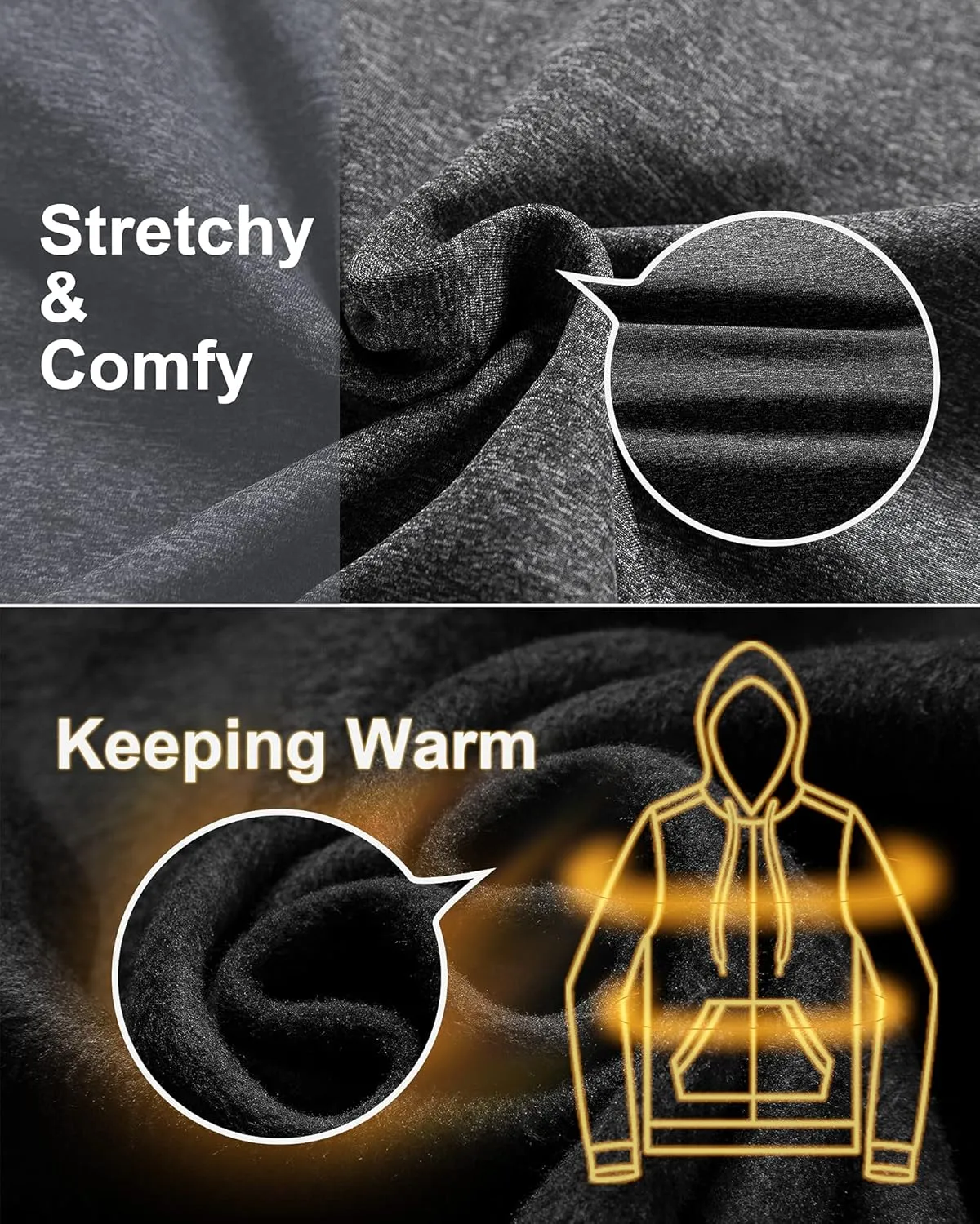 Chrisuno Women's Plus Size Casual Zip Up Hoodie Long Tunic Sweatshirts Fleece Jackets