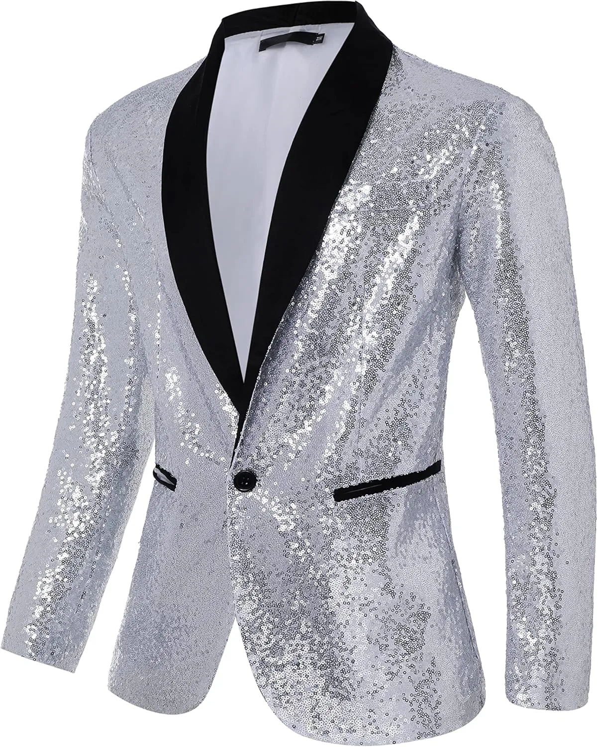 Coucoland Sequin Blazer Men-Tuxedo Jacket Sequin Suit Men Sport Coats