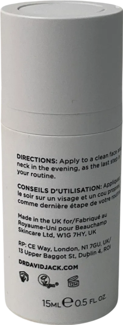 dr david jack Good Night Retinoid Night Cream 15ml