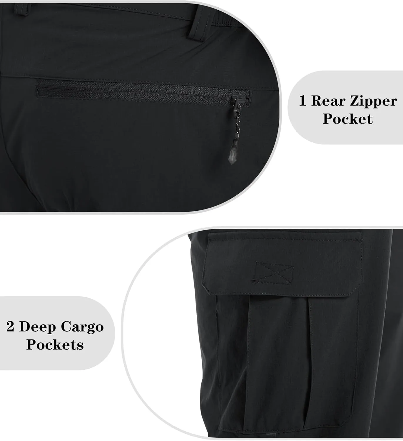 EKLENTSON Men's Workout Shorts Quick Dry Gym Hiking Shorts Zipper Pockets Lightweight Athletic 3/4 Capri Pants for Men