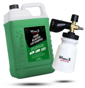 Foam Cannon for pressure washer   Foam Wash Car Shampoo Concentrate 5Ltr pH Neutral, Extreme Suds Snow White Foam, Highly Effective on Dust and Grime