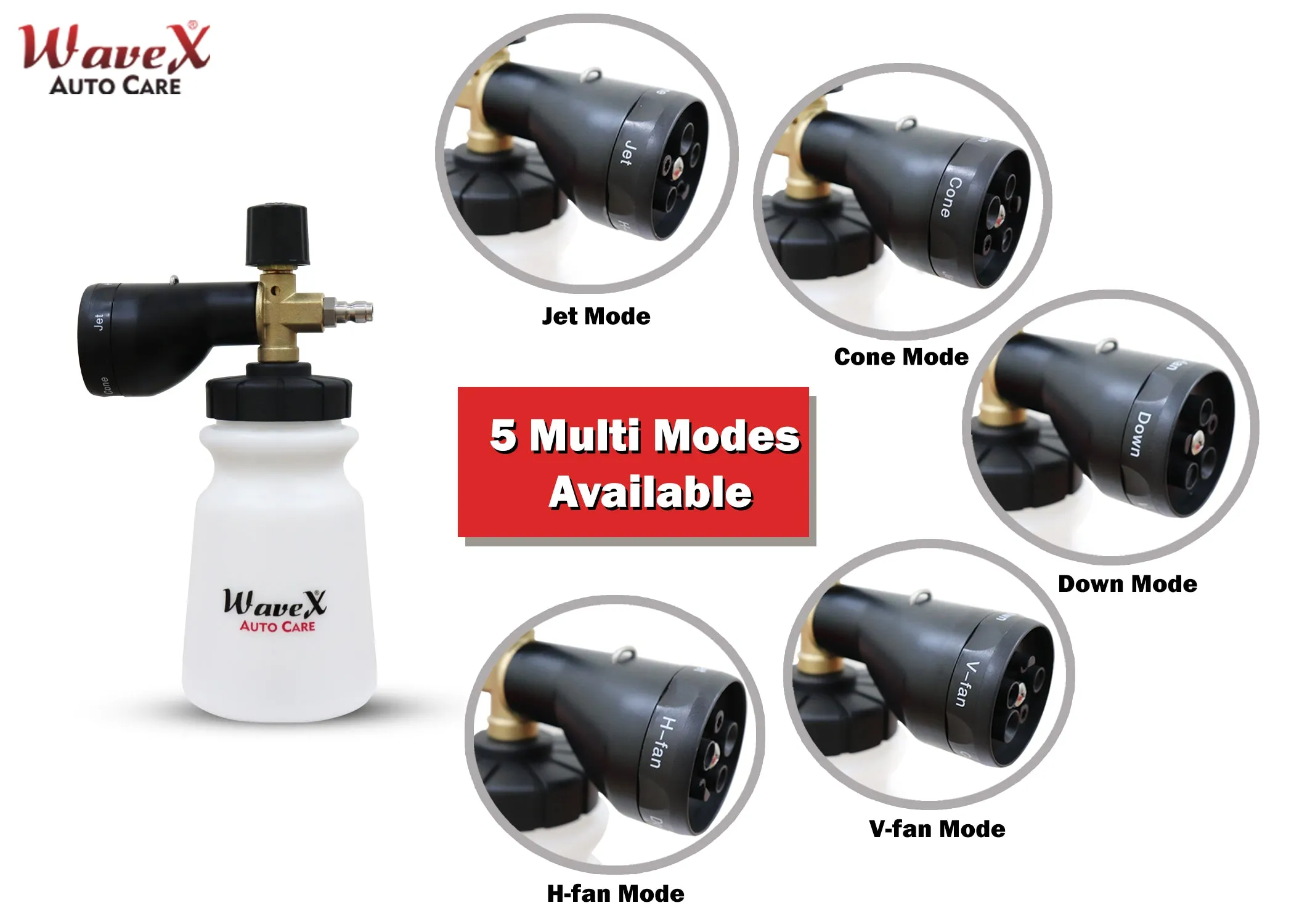 Foam Cannon for pressure washer   Foam Wash Car Shampoo Concentrate 5Ltr pH Neutral, Extreme Suds Snow White Foam, Highly Effective on Dust and Grime