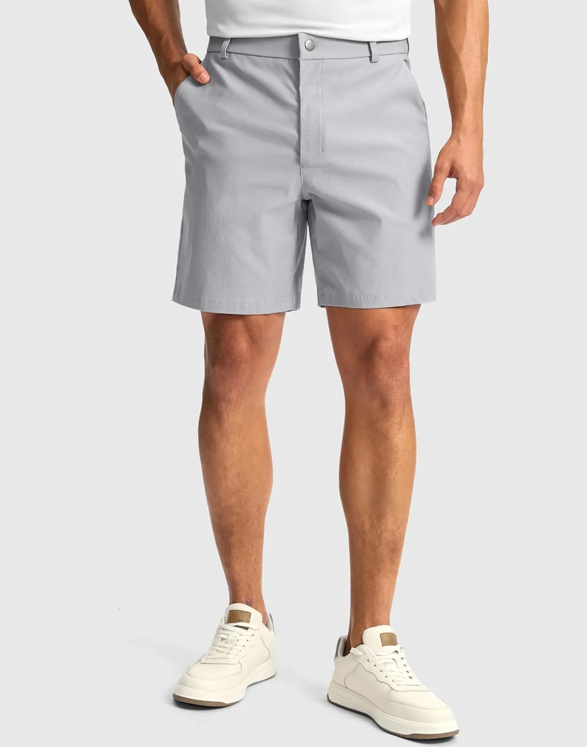 G Gradual Men's Golf Dress Shorts 7"/ 9" Stretch Casual Work Flat Front Shorts for Men with 3 Pockets Quick Dry