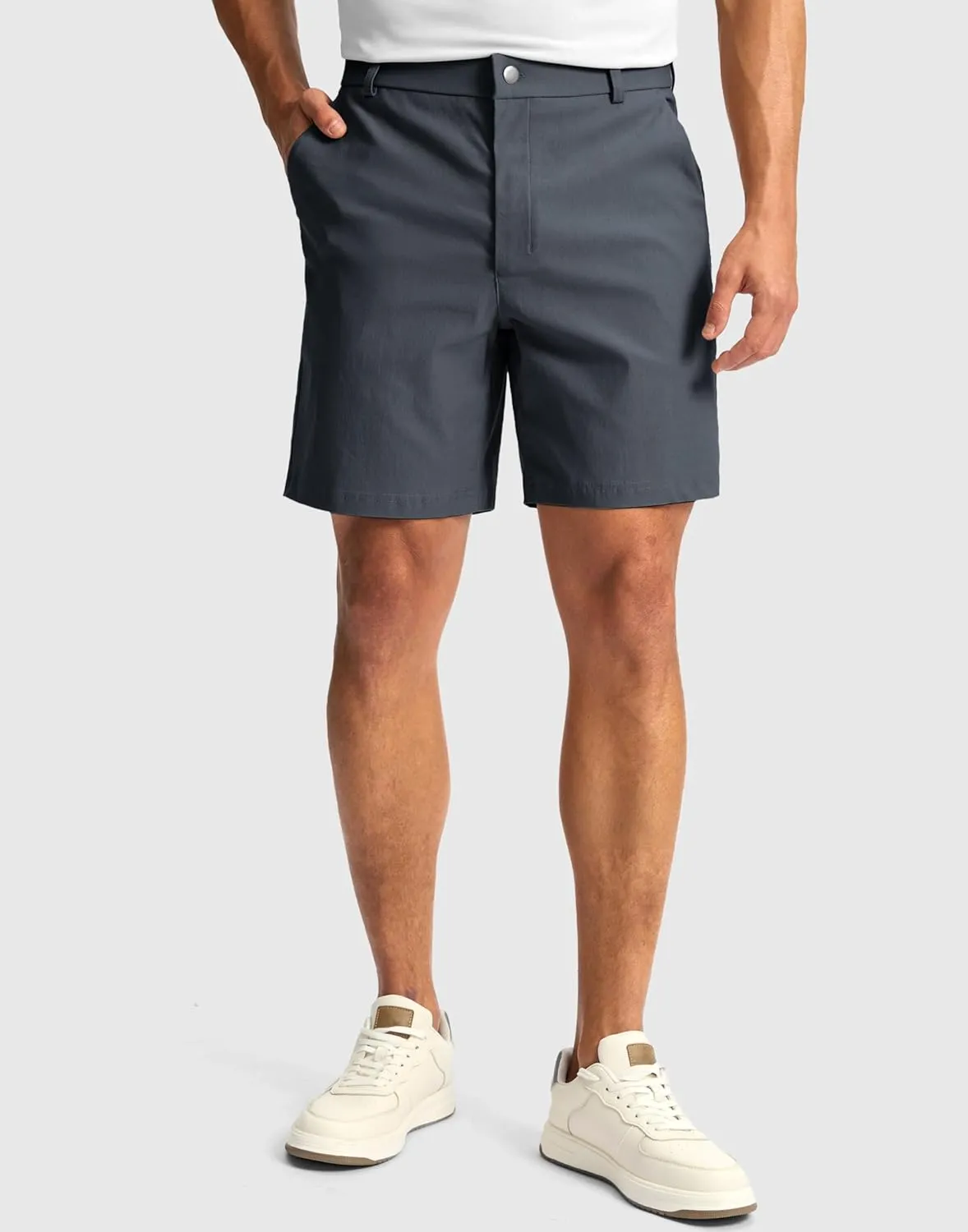G Gradual Men's Golf Dress Shorts 7"/ 9" Stretch Casual Work Flat Front Shorts for Men with 3 Pockets Quick Dry