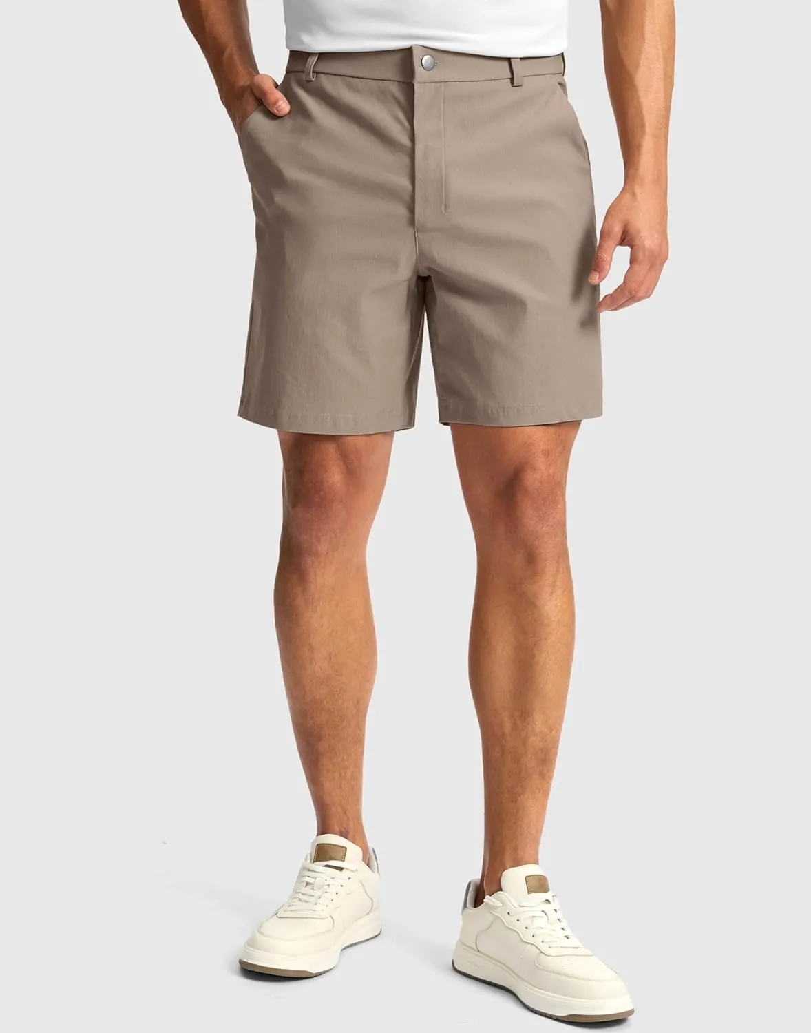 G Gradual Men's Golf Dress Shorts 7"/ 9" Stretch Casual Work Flat Front Shorts for Men with 3 Pockets Quick Dry