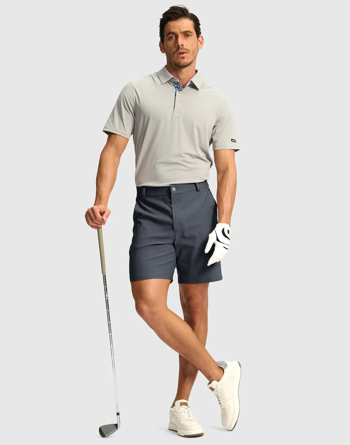 G Gradual Men's Golf Dress Shorts 7"/ 9" Stretch Casual Work Flat Front Shorts for Men with 3 Pockets Quick Dry