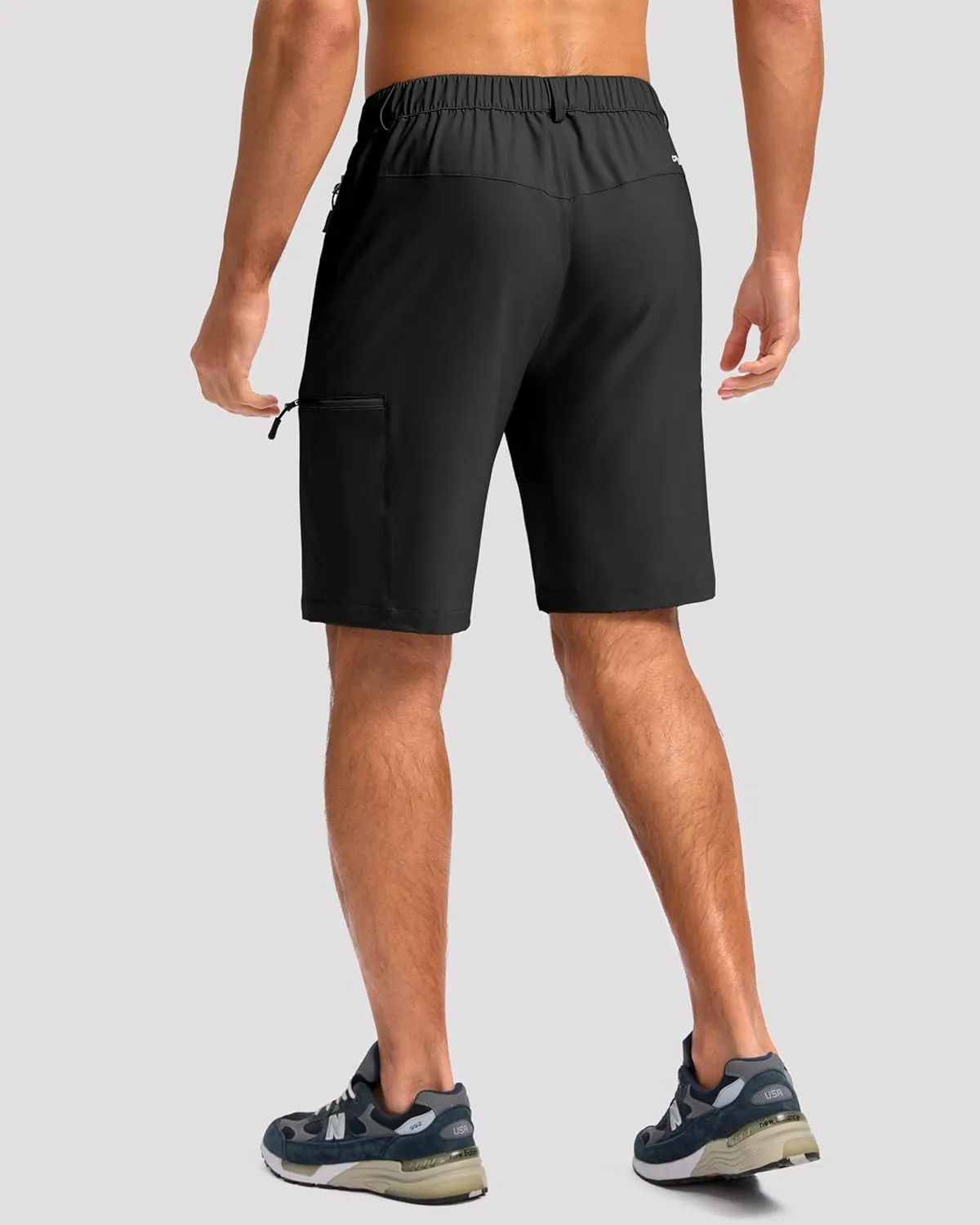 G Gradual Mens Hiking Cargo Shorts with 4 Zipper Pockets 9" Quick Dry Lightweight Casual Work Shorts for Men Golf Fishing