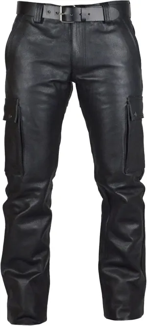 GIERIDUC Faux Leather Pants for Men's Mens Corduroy Trousers Straight Leg White Chino Pants for Men Polyester Pants for Men