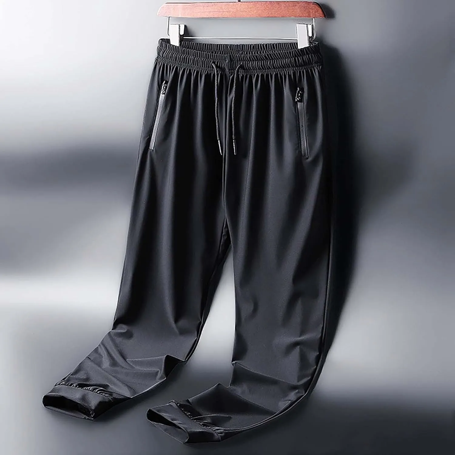GIERIDUC Mens Joggers Sweatpants Open Bottom Straight Leg Casual Hearm Pants Loose Fit Running Athletic Yoga Pant with Pocket