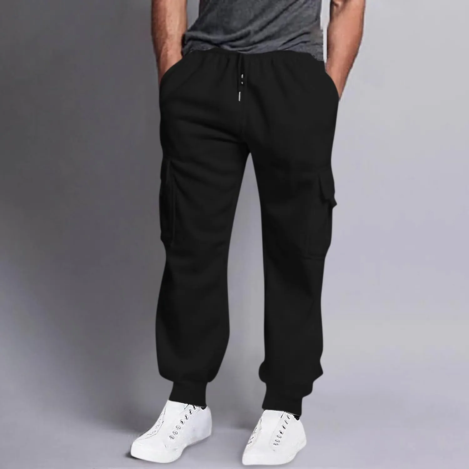 GIERIDUC Men's Straight-Fit Jogger Pant Mens Faux Leather Skinny Jeans Branded Track Pants for Men Basketball Sports Cards