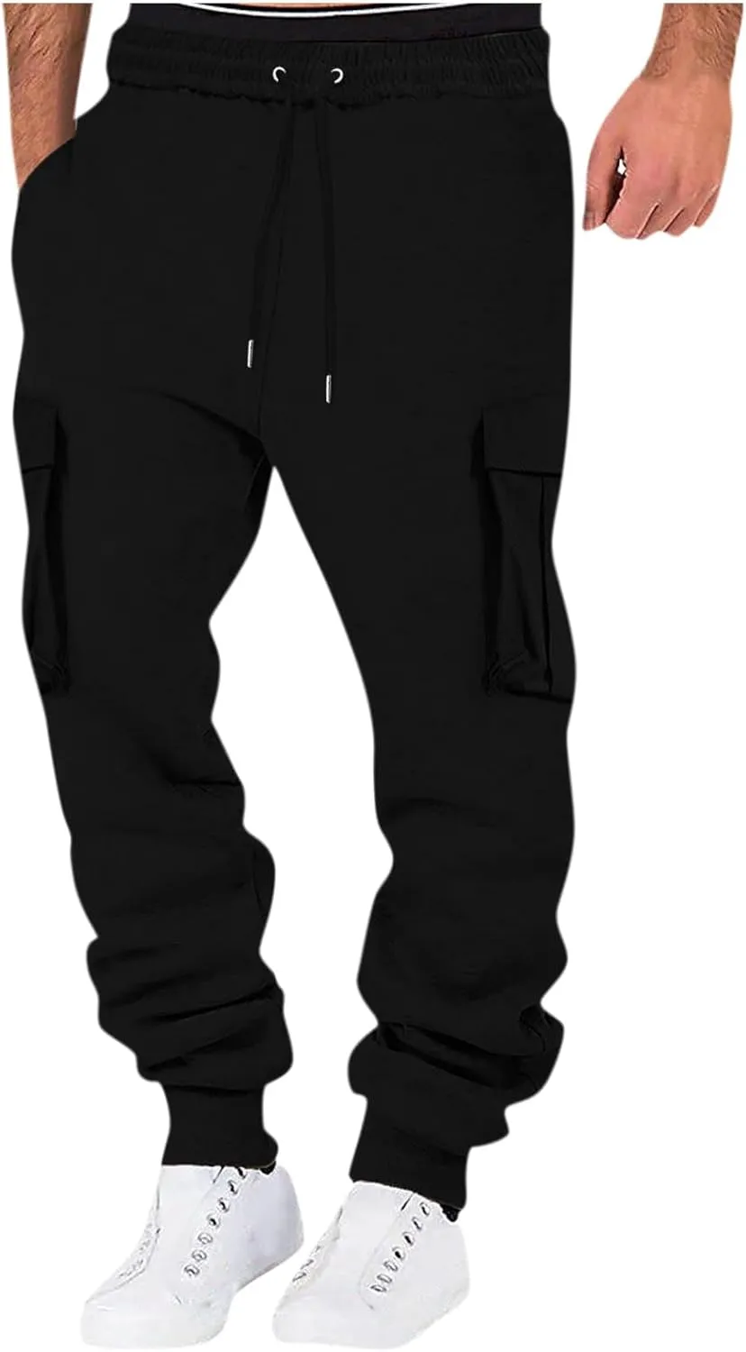 GIERIDUC Men's Straight-Fit Jogger Pant Mens Faux Leather Skinny Jeans Branded Track Pants for Men Basketball Sports Cards