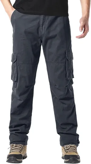 GIERIDUC Straight Leg Cargo Pants for Mens Home Workout Equipment for Men Brown Dress Pants Slim Fit Big and Tall Mens Pants