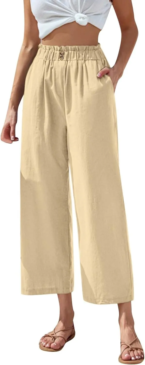 Gingham Pants Women Scrub Pants Women Womens Bootcut Jeans Linen Blend high Waisted White Pants Lightning Black Dressy Black Sweatpants Pants for Women Trendy Tummy Control Wide Leg