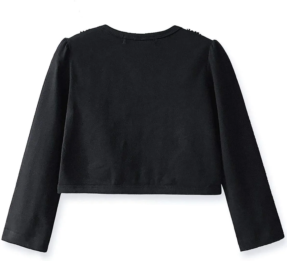 Girls Shrugs Lace Bolero Long Sleeve Cardigan Party Church Dress Cover Up
