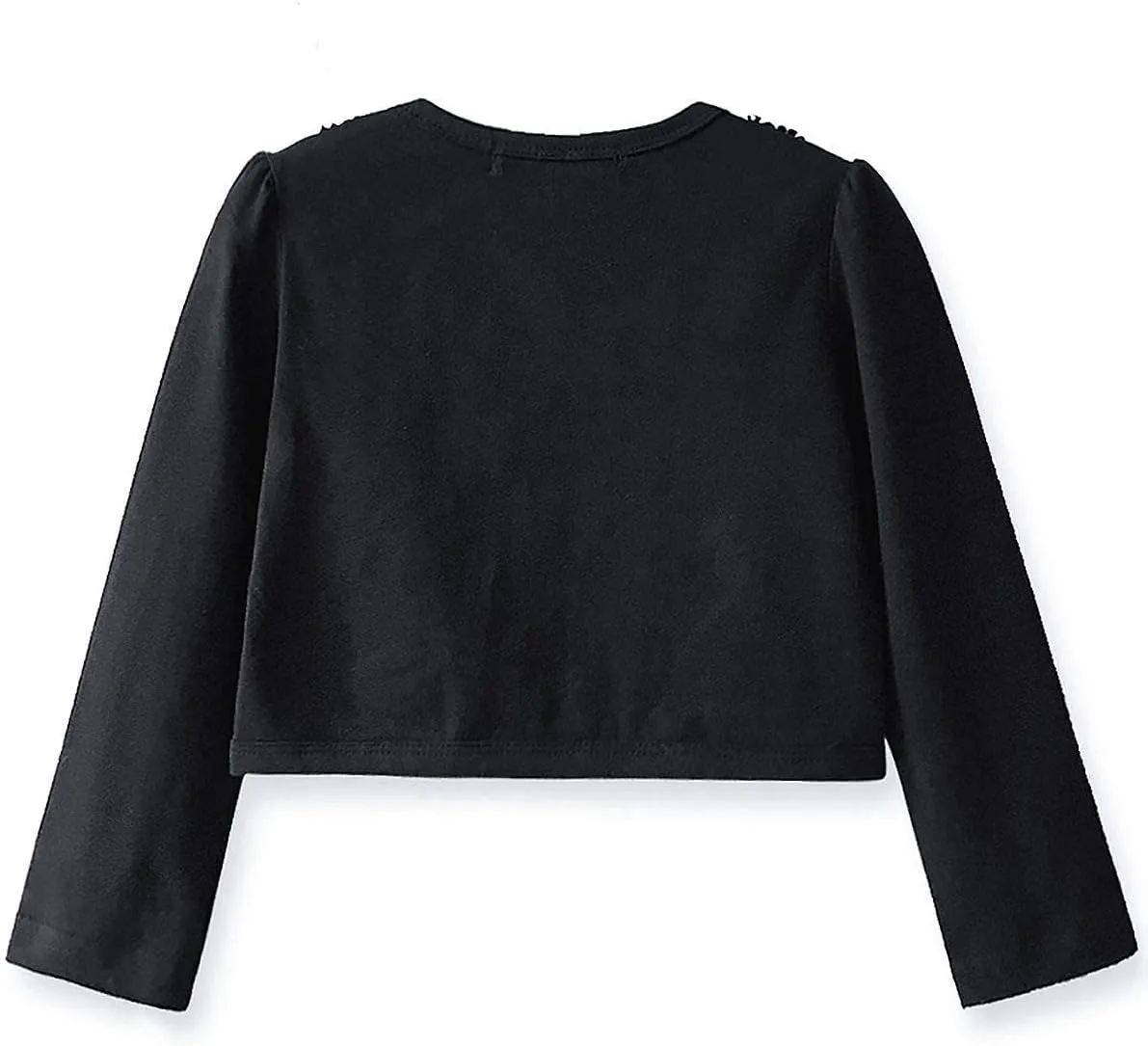 Girls Shrugs Lace Bolero Long Sleeve Cardigan Party Church Dress Cover Up