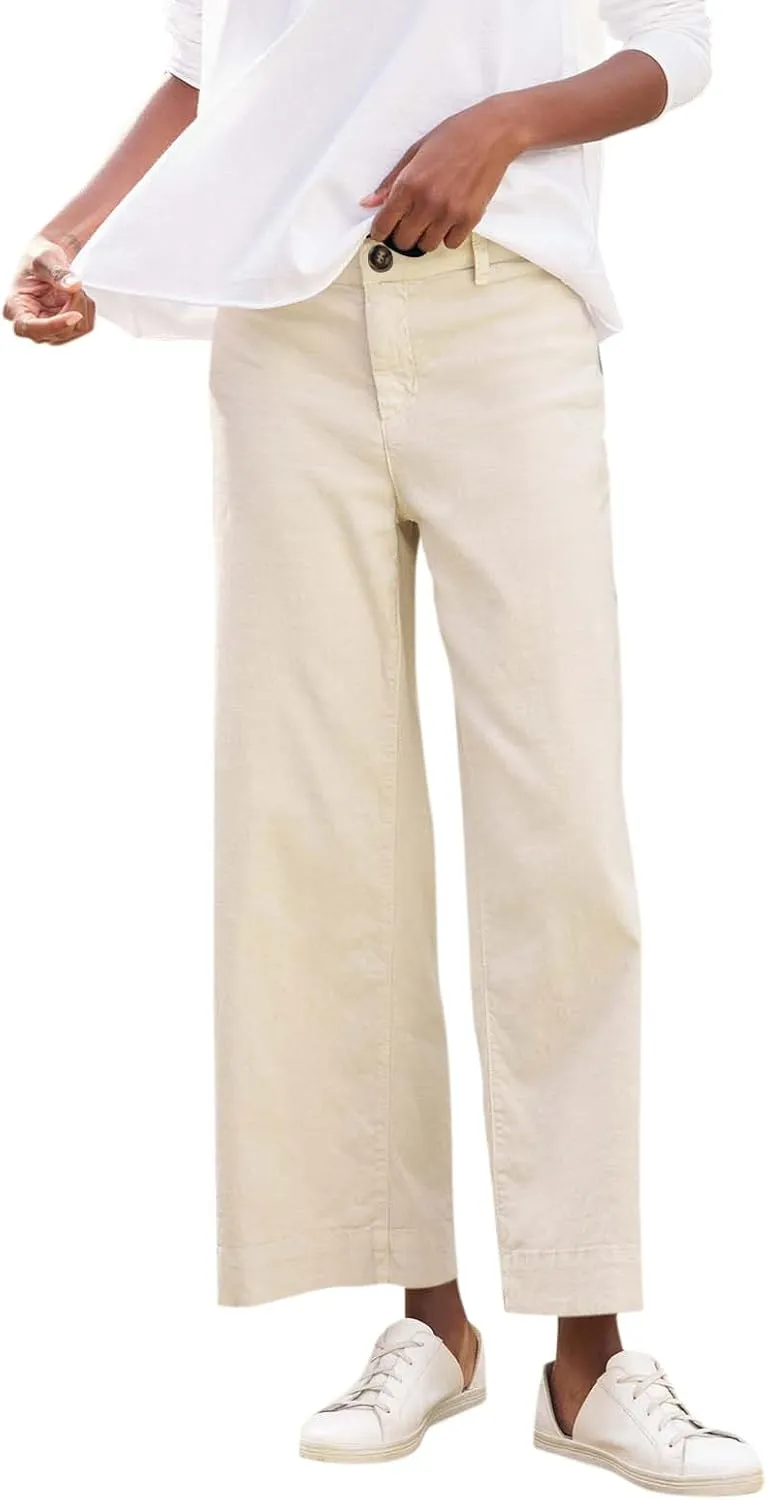 GOFULY Linen Palazzo Pants 2025 Vacation Summer Button Zipper Lounge Pants High Rise with Pocket Elegant Solid Beach Clothes