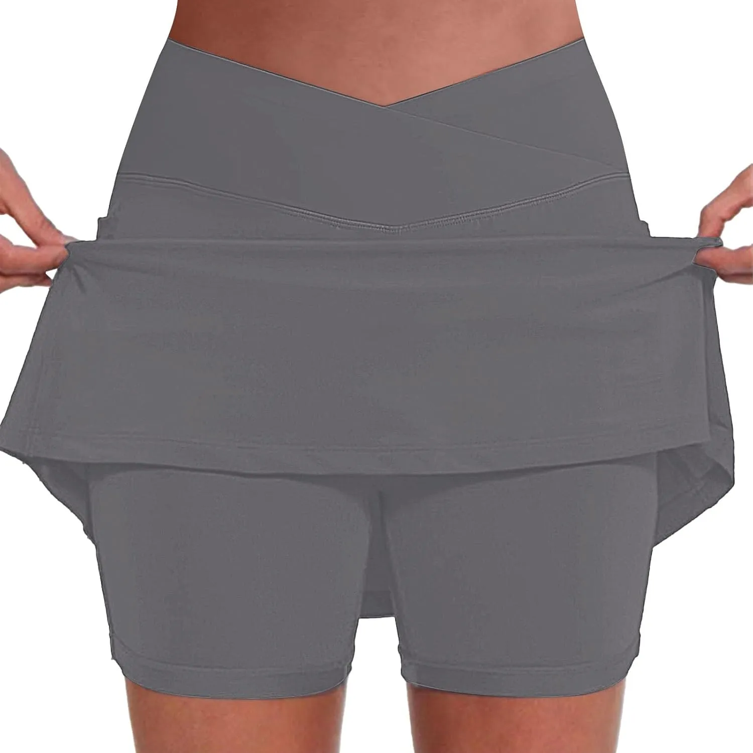 Golf Skirts for Women Athletic Mini Crossover Skirts Ladies Tennis Yoga Shorts Golf Summer Vacation Beach Casual