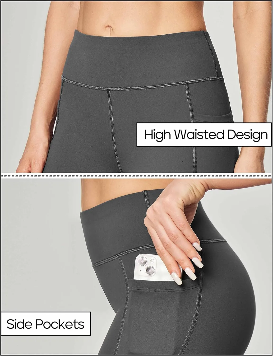 Heathyoga Women's Yoga Pants with Pockets for Women Bootcut Wide Leg Pants for Women High Waisted Workout Pants