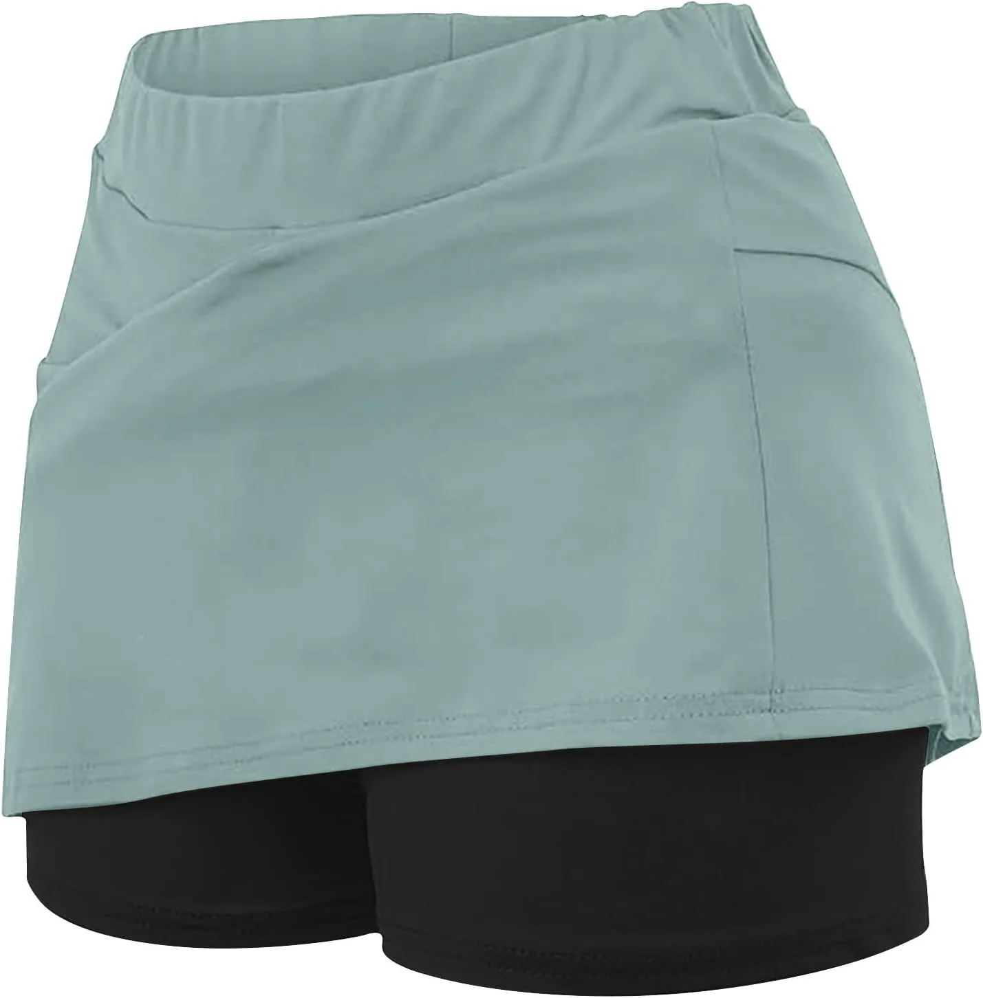 hlysgo Womens High Waisted Tennis Skort A-Line Skater Skirts with Lining Shorts Summer Plus Size Workout Athletic Shorts