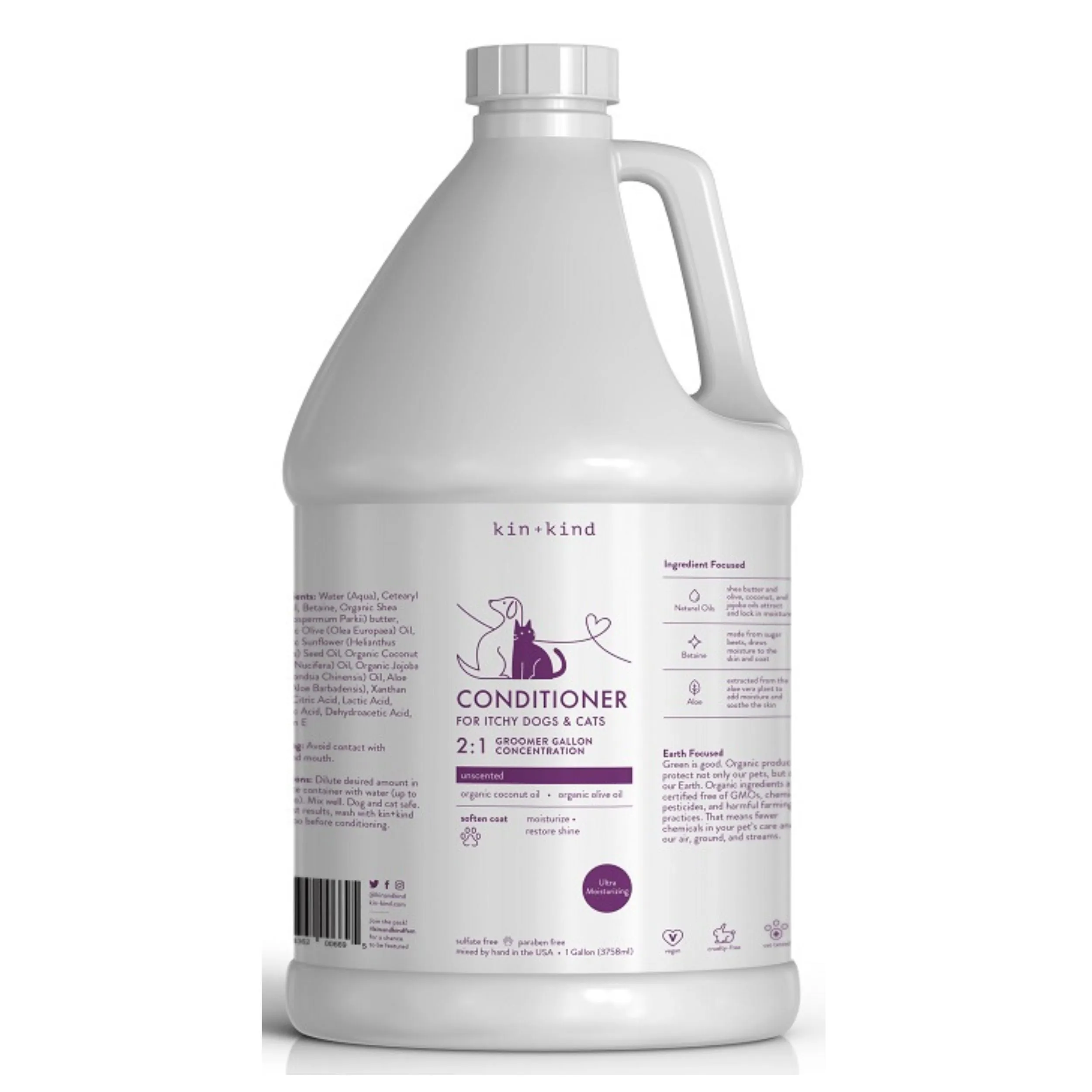 **Kin Kind Groomer Gallon Conditioner Moisturize 128oz. 2:1 Dilution