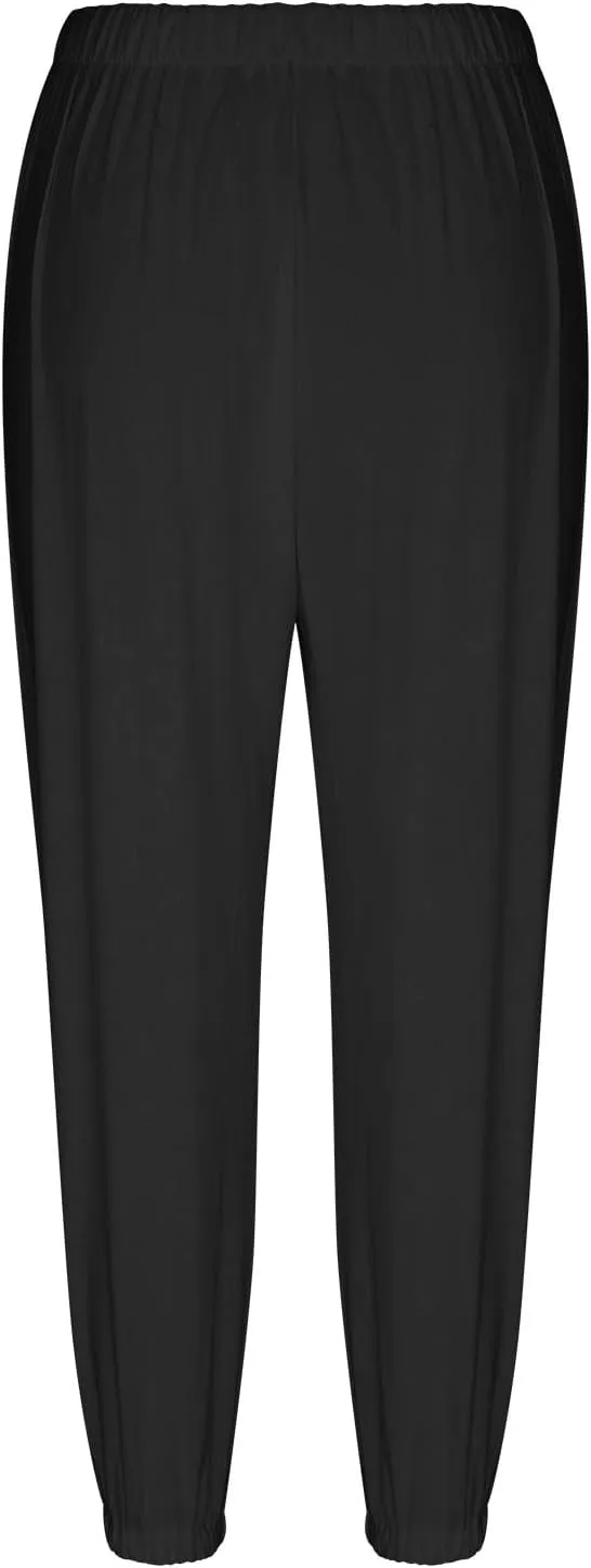 Linen Pants for Women High Waist Drawstring Palazzo Pants Summer Casual Tapered Lounge Trousers Boho Beach Outfits