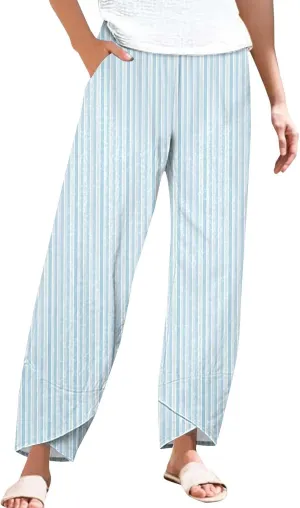 Linen Pants for Women Loose Pants Summer Light Weight Pant for Summer