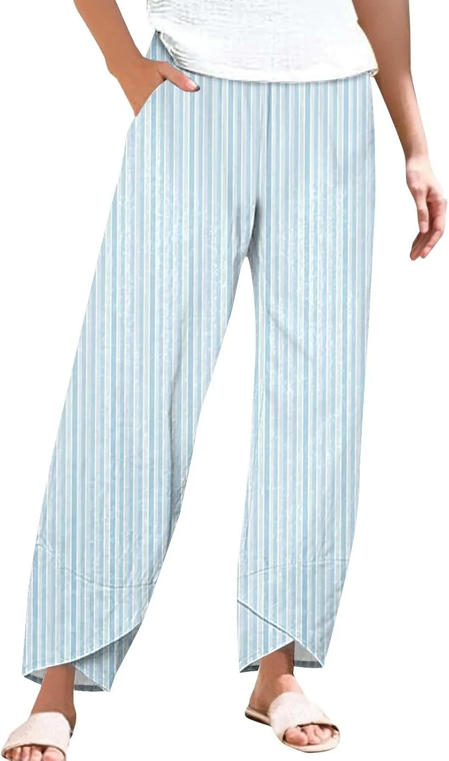 Linen Pants for Women Loose Pants Summer Light Weight Pant for Summer