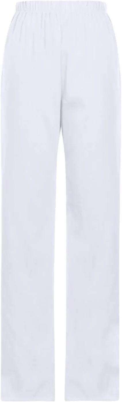 Linen Pants Women Plus Size Tapered Casual Wide Leg Pants for Women Elastic High Waist Drawstring Side Split Pants