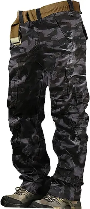 Men's Cargo Jogger Sweatpants Casual Cotton Cargo Pants Gym Sweatpants Trousers Mens Long Outdoor Hiking Work